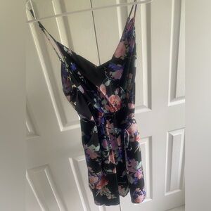 Yumi Kim Dress Goddess Floral Mini Black Size Medium. Like NEW, never worn!